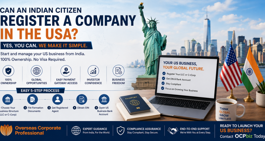 Can an Indian Citizen Register a Company in the USA?