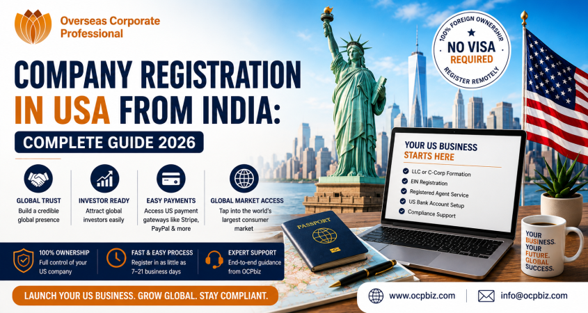 Company Registration in USA from India: Complete Guide 2026