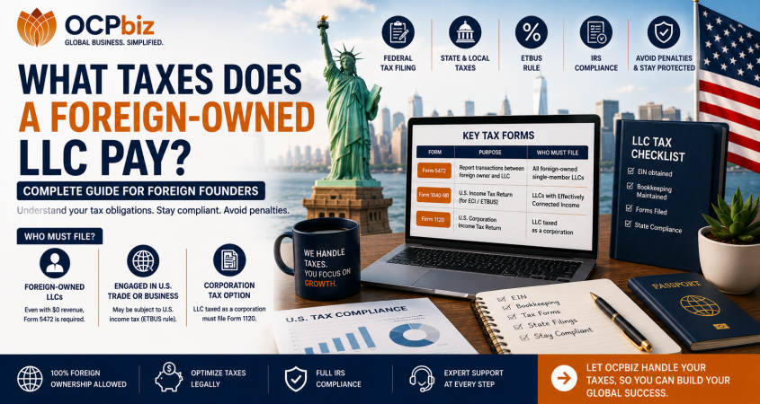 What Taxes Does a Foreign-Owned LLC Pay?
